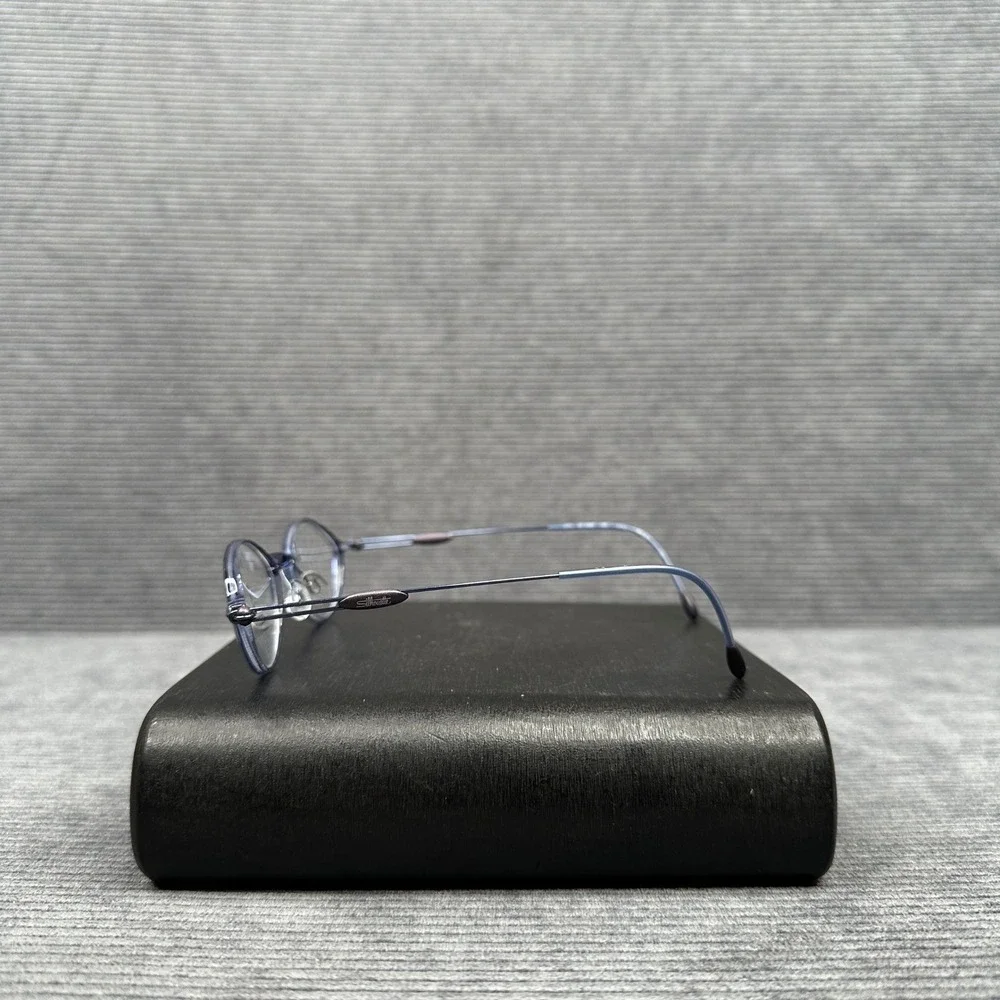 Silhouette SPX M 1948 Titan Y2K Eyeglasses Purple Blue Frames‎ Austria 46-21-135